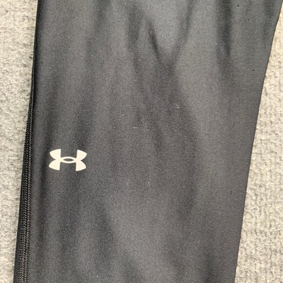 Under Armour Leggings Womens M Medium Black Compression Heatgear High Rise Yoga - Picture 3 of 13